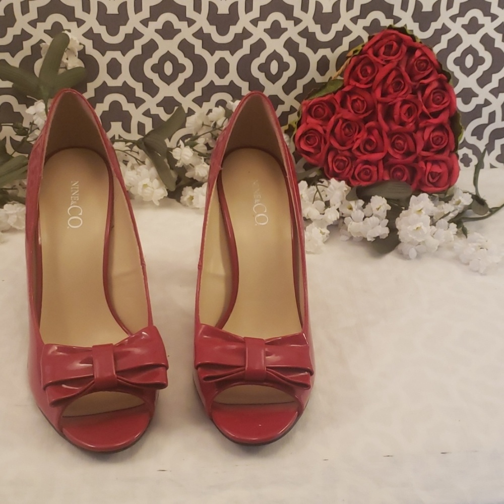 Nine and co red heels